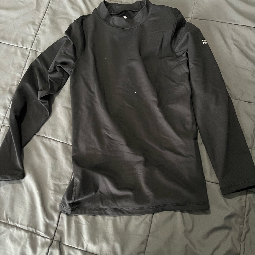 All in Motion Black Turtleneck Top